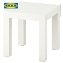 IKEA LACK Meja Kecil Samping Sofa Putih Minimalis 35x35 cm