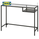 IKEA VITTSJO Meja Kerja / Meja Laptop Kaca Hitam Serbaguna 100x36 cm