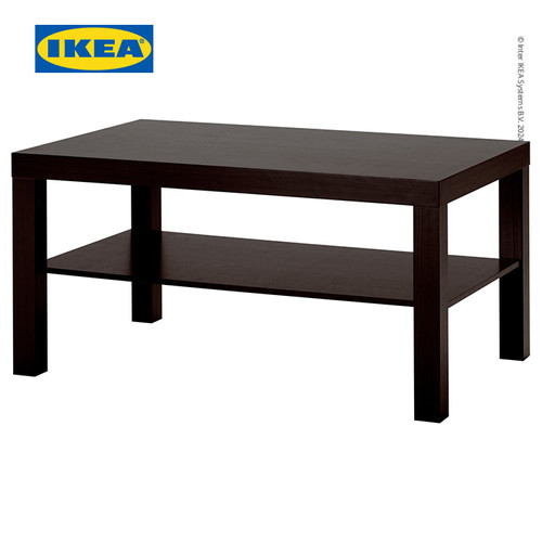 IKEA LACK Meja Tamu Minimalis Hitam 90x55 cm