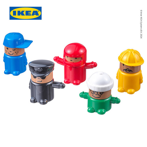 IKEA LILLABO Mainan Figur Set Isi 5pcs