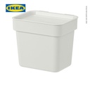 IKEA HALLBAR Tempat Sampah dengan Tutup Kapasitas 3 L