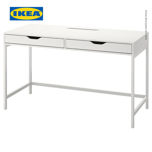 IKEA ALEX Meja Kerja Dengan Penyimpanan Serbaguna 132x58 cm