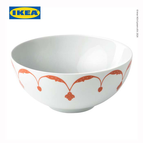 IKEA GOKVALLA Mangkok Makan Motif Orange 22cm