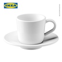 IKEA 365+ Cangkir Kopi dan Tatakan Espresso 6cl