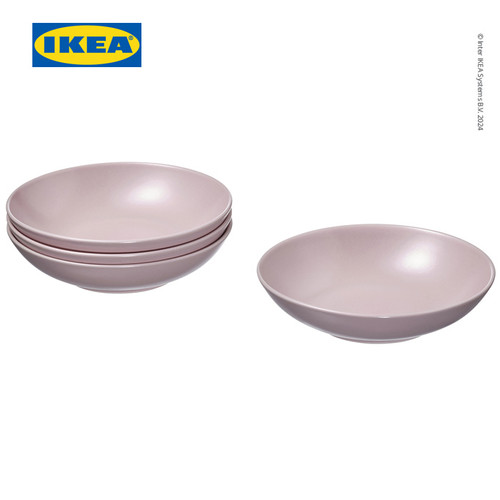 IKEA FARGKLAR Piring Makan Cekung Matte 19cm Isi 4pcs