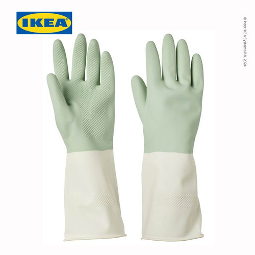 IKEA RINNIG Sarung Tangan Pembersih Hijau Ukuran S Isi 2Pcs