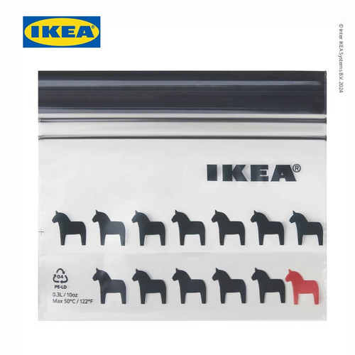 IKEA ISTAD Kantong Plastik Klip Penyimpan 0.3L Isi 25pcs