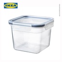 IKEA 365+ Tempat Makanan Dengan Tutup Plastik Persegi Panjang 1.4L