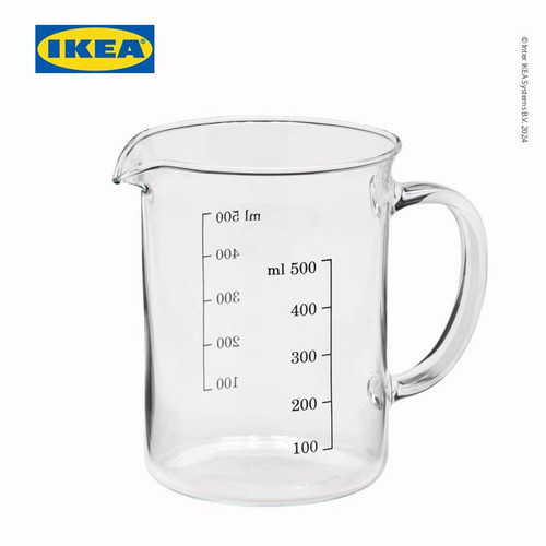 IKEA VARDAGEN Cangkir Ukur / Gelas Takar Kaca 0.5L