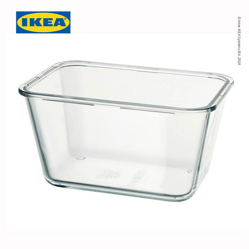 IKEA 365+ Tempat Makanan Tanpa Tutup Kaca Persegi Panjang 1.8L