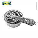 IKEA VARDAGEN Sendok Takar Bahan Stainless Set Isi 5pcs