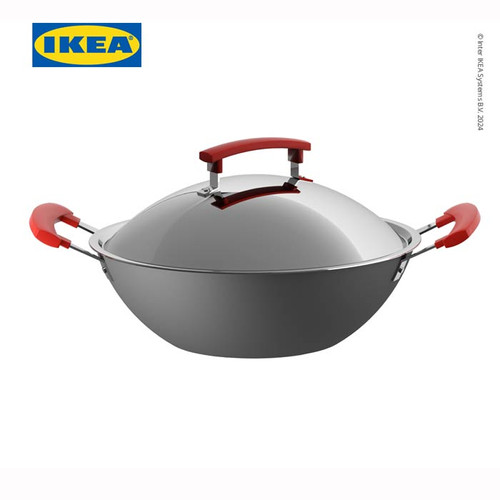 IKEA IDENTISK Wajan Dengan Penutup Stainless 32cm