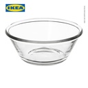 IKEA VARDAGEN Mangkuk Saji Kaca Bening 15cm