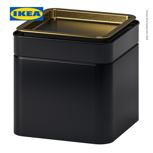 IKEA BLOMNING Kaleng Penyimpanan Kopi / Teh Minimalis 10x10x10 cm