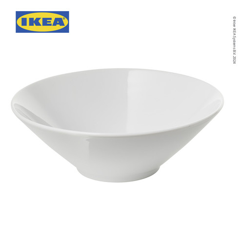 IKEA 365+ Mangkok Makan Sisi Miring Putih 17 cm