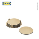 IKEA GLATTIS Tatakan Gelas Dengan Tempat 8.5cm Isi 6pcs