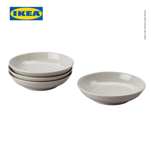 IKEA SANDSKADDA Piring Makan Cekung 20cm Isi 4pcs