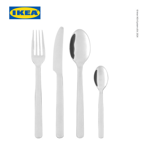 IKEA 365+ Set Peralatan Makan Sendok Garpu Pisau Isi 24pcs