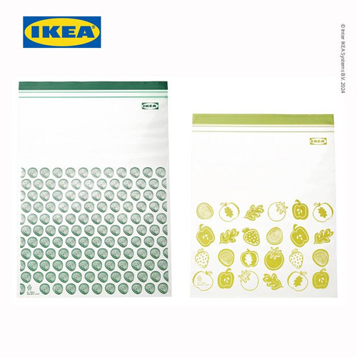 IKEA ISTAD Kantong Plastik Klip Penyimpan 4.5L dan 6L Isi 30 pcs