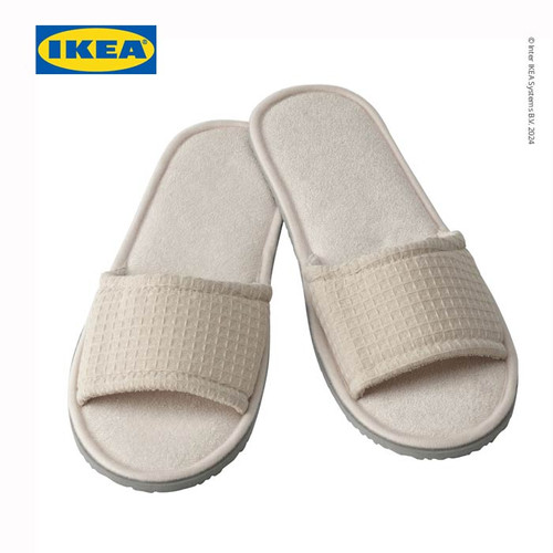 IKEA SKOVELSJON Sandal Rumah Slip Nyaman Krem