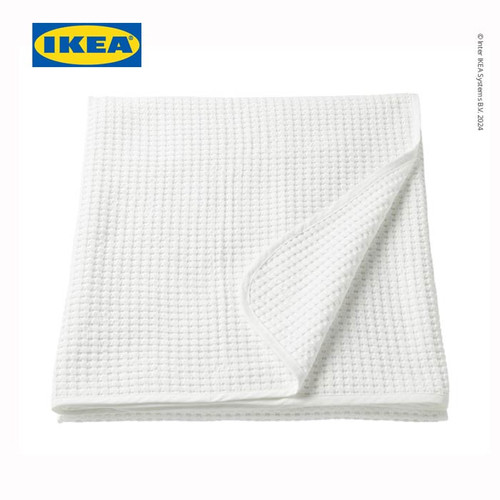 IKEA VARELD Penutup Tempat Tidur Putih 230x250 cm