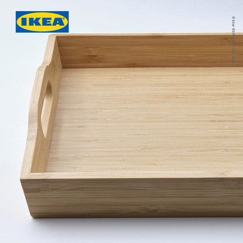 IKEA FRUKTSKAL Baki / Nampan Makanan Minuman dari Bambu 50x30 cm