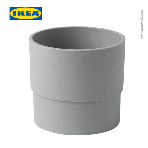 IKEA NYPON Pot Tanaman Abu-Abu 9 cm