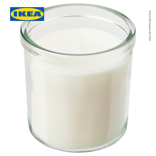 IKEA JAMLIK Lilin Beraroma Dalam Gelas Vanilla 40 jam