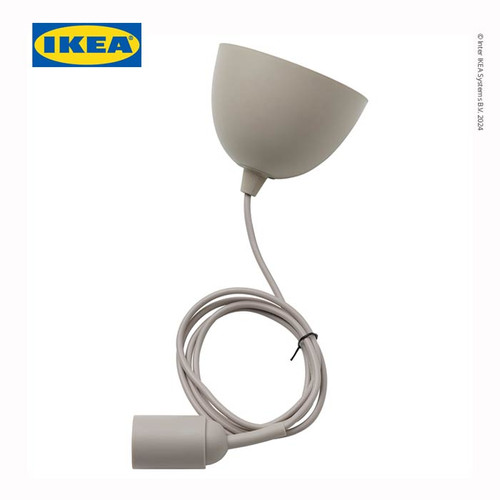 IKEA GRAVACKA Kabel Lampu Bohlam Gantung Krem 1.8m