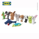 IKEA TITTA DJUR Boneka Jari Berbagai Hewan Isi 10pcs