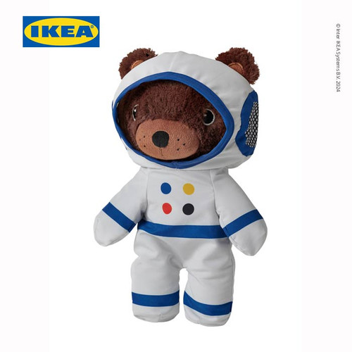 IKEA AFTONSPARV Boneka Astronot Beruang 28 cm