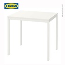 IKEA VANGSTA Meja Makan Dapat Dipanjangkan Putih 80/120x70 cm