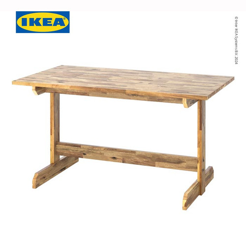 IKEA NACKANAS Meja Makan Minimalis Akasia 140x76 cm