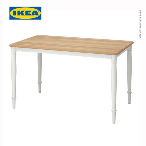 IKEA DANDERYD Meja Makan Minimalis Kayu/Putih 130x80 cm