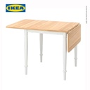 IKEA DANDERYD Meja Makan Dengan Daun Meja Lipat 74/134x80 cm