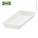 IKEA UPPDATERA Baki Pengatur Perkakas Dapur Putih 20x50 cm