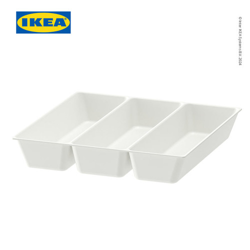 IKEA UPPDATERA Baki Pengatur Peralatan Makan Putih 32x31 cm