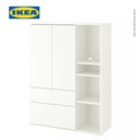 IKEA VIHALS Lemari Penyimpanan Minimalis Putih 105x37x140 cm