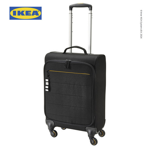 IKEA VARLDENS Tas Koper Kabin Dengan Roda Hitam 34x20x54 cm/30 L