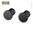 IKEA BANGBULA Pengait Hook Dinding Hitam Isi 2pcs