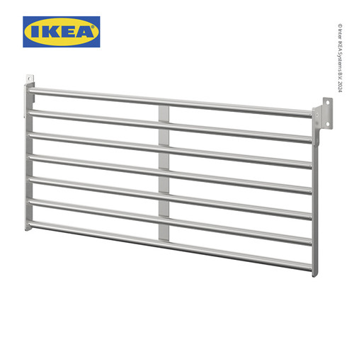 IKEA KUNGSFORS Rak Dapur Kisi-KisiDinding Bahan Baja Tahan Karat 56 cm