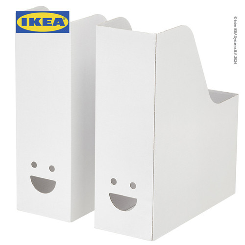 IKEA TJABBA File Majalah Minimalis Putih Isi 2pcs