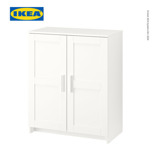 IKEA BRIMNES Kabinet Penyimpanan Berpintu Serbaguna Putih 78x95 cm