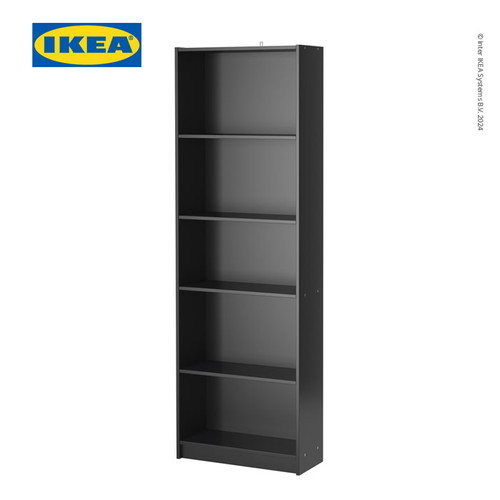 IKEA FINNBY Rak Buku Serbaguna Hitam 60x180 cm