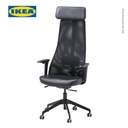 IKEA JARVFJALLET Kursi Kantor Dengan Sandaran Tangan Minimalis Hitam