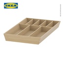 IKEA UPPDATERA Baki Tempat Pemisah Peralatan Makan Bahan Bambu 32x50cm