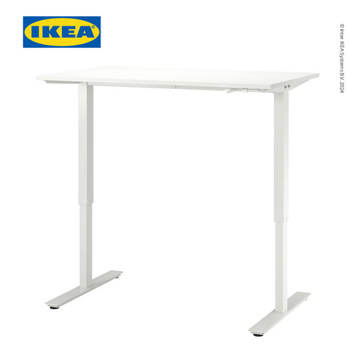 IKEA TROTTEN Meja Kerja / Belajar Adjustable Putih 120x70 cm