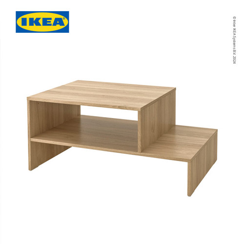 IKEA HOLMERUD Meja Tamu Minimalis Efek Kayu Oak 90x55 cm