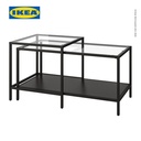 IKEA VITTSJO Meja Tamu Bersusun Serbaguna Hitam Set Isi 2 pcs 90x50cm