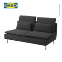 IKEA SODERHAMN Sofa 3 Dudukan Minimalis Abu-Abu tua